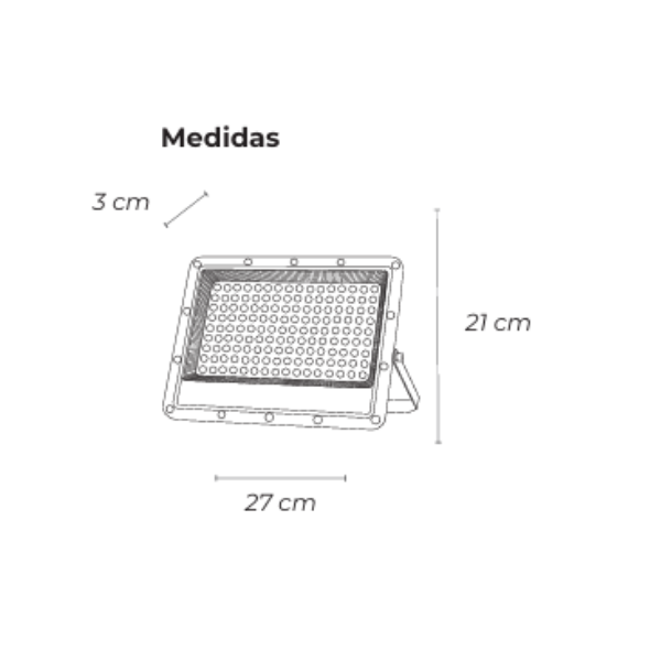 REFLECTOR LED 100W 6 500K YM-RL100-6500K YUSISAM REFLECTORES  Yusisam