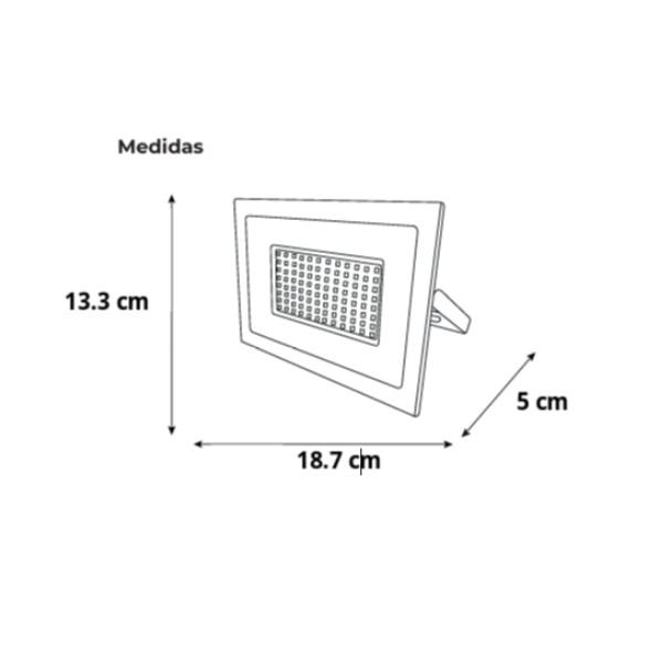 REFLECTOR LED 50W RGB YM-RL50W-RGB YUSISAM REFLECTORES  Yusisam