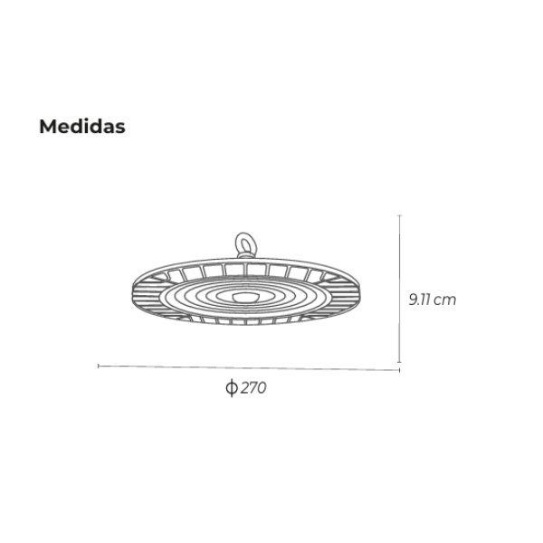 UFO LED HIGHBAY 100W 5700K YM-UHB100W YUSISAM UFO´s Yusisam