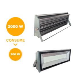Reflector de Aluminio  YU-TGDSM-200-01 ILV Iluminación Verde ALTA POTENCIA Yusisam
