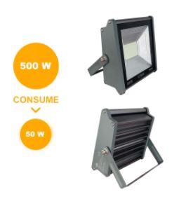 Reflector de Aluminio  YU-TGDSM-50-01 ILV Iluminación Verde ALTA POTENCIA Yusisam
