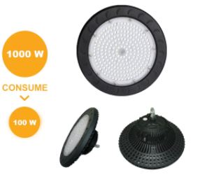 Campana UFO de 100W YU-GKUFO-100-01 ILV Iluminación Verde ALTA POTENCIA Yusisam