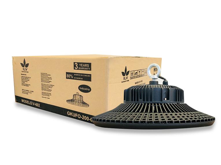 Campana UFO de 200W YU-GKUFO-200-01 ILV Iluminación Verde ALTA POTENCIA Yusisam