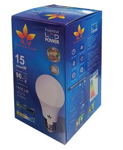 Foco Bombilla de 15W YU-QP-015-01L ILV Iluminación Verde COMERCIAL Yusisam