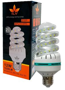 Foco Espiral de 12W YU-YM-012-01 ILV Iluminación Verde COMERCIAL Yusisam
