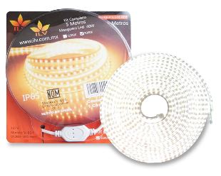 Manguera LED de 5mts YU-DT2835-120D-6MM-127V-01/SET ILV Iluminación Verde MANGUERAS-TIRAS LED Yusisam